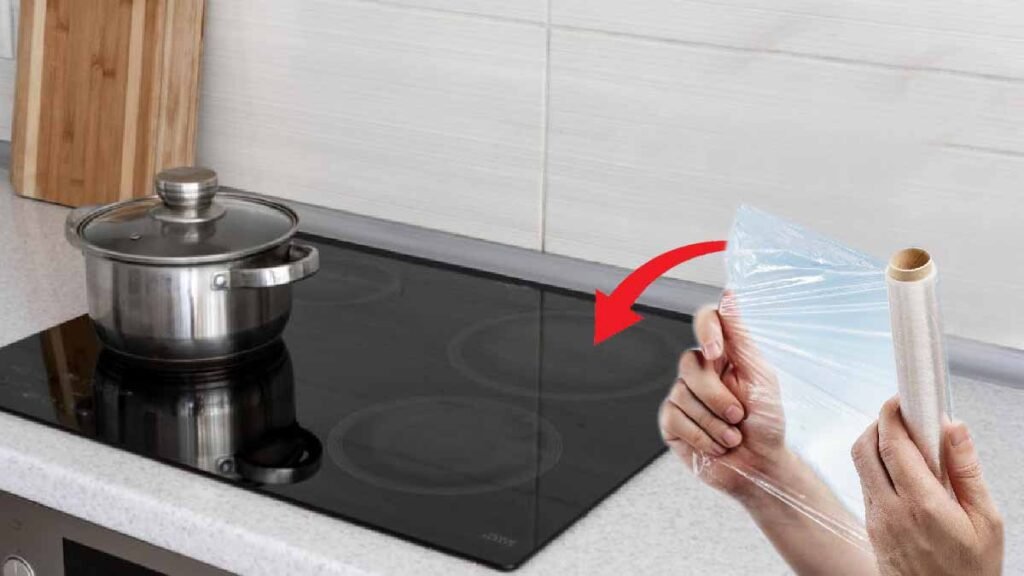 placez le film alimentaire sur la plaque de cuisson le resultat est immediat et incroyable