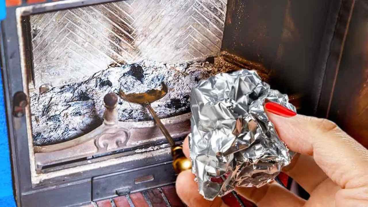 carta stagnola nel camino