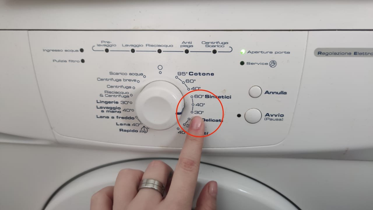 Temperatura lavatrice